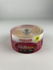 Maxell CD-R Blank Media 30 Pack Spindle Audio Music 32x 80 Minute 700MB Player