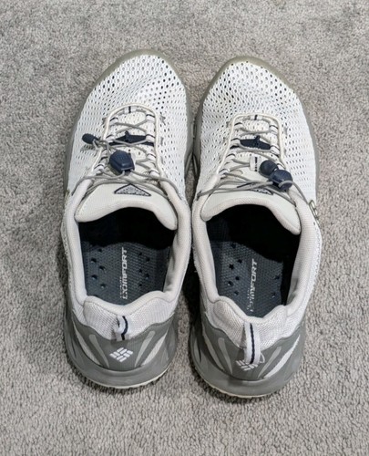 Columbia Mens Drainmaker III White Gray Water Shoes Running Sneakers Sz 15 Camp - Picture 6 of 13