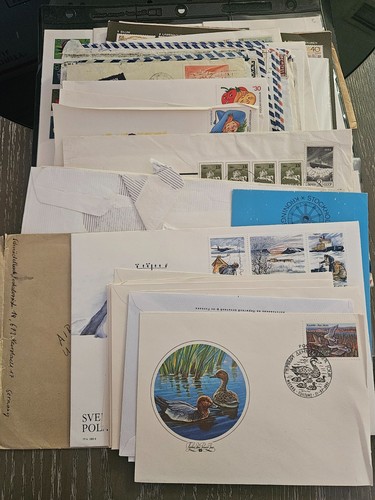 MD LARGE PRIORITY BOX  with International STAMP collection and FDC - Bild 9 von 24