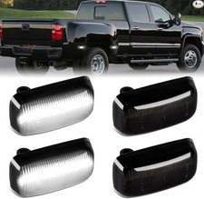 White LED Dually Fender Side Marker Lights for 2015-2023 2500 3500 Dual Rear W