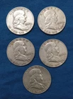 Franklin Half Dollar Lot Of 5 1959 - 1963