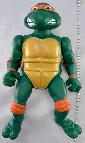 MICHELANGELO MIKE TURTLES GIANT SIZE TMNT VINTAGE 1989 MIRAGE STUDIOS JUMBO 33CM - Picture 10 of 11