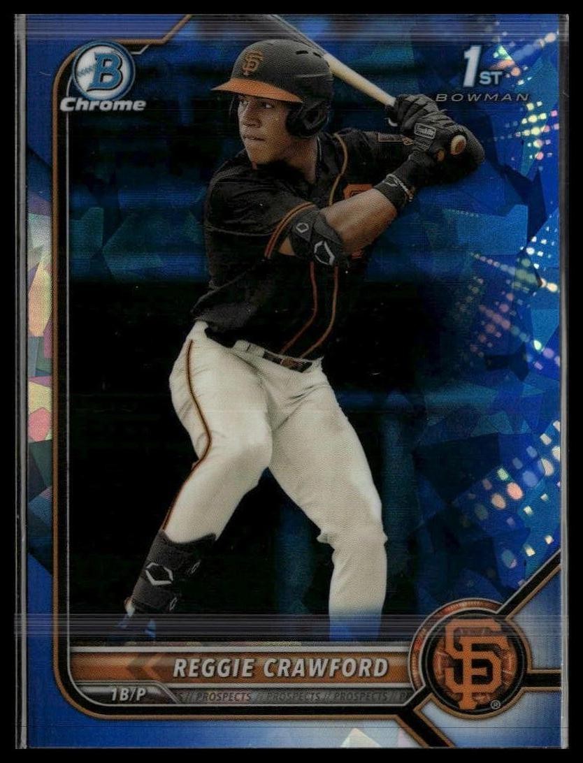 2022 1st Bowman Draft Sapphire Edition #BDC-33 Reggie Crawford