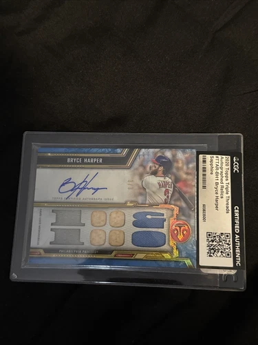 CGC AUTHENTICATED BRYCE HARPER 3/3 PATCH AUTO TOPPS! WILLING TO NEGOTIATE!