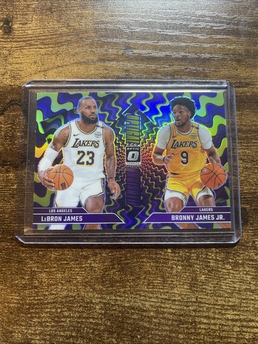 2024-25 Optic Optical Illusions SP Purple Prizm Lebron Bronny James Lakers