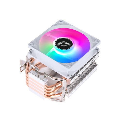 Chłodnica procesora 2 4 rury cieplne PC Chłodzenie radiatora 3PIN PWM Cichy wentylator Rgb do Intela - Zdjęcie 4 z 12