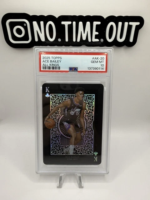 2025 Topps All Kings #AK-20 ACE BAILEY ROOKIE RC PSA 10
