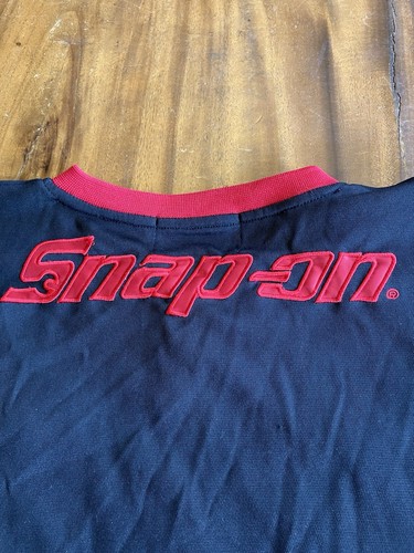 Vintage Snap On Tools Hockey Jersey V Neck Size Large - Foto 11 di 11