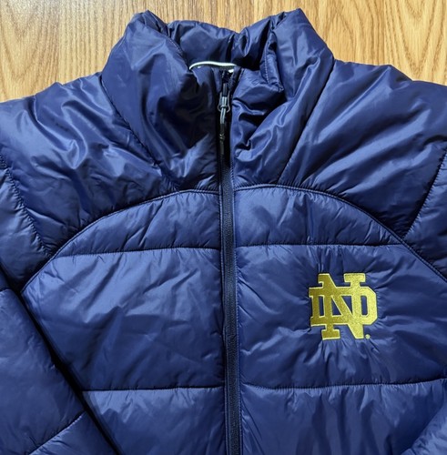 Notre Dame Football Team Issued Under Armour Coat Size Large - Picture 2 of 5