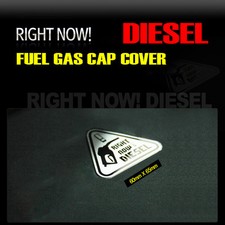 Fuel Oil Gas Cap Cover Metal Sticker Diesel 1P All Universal Vehicle fit