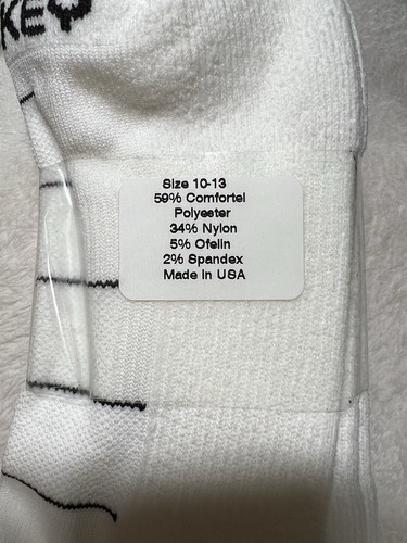 3 Pares Calcetines Deportivos Jockey Para Hombre Corte Bajo Pestaña Grandes 10-13 Nuevos Blancos Hechos en EE. UU. - Imagen 4 de 19