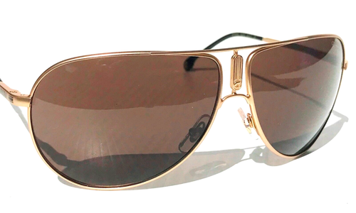 NEW CARRERA GIPSY Polished Gold Frame Bronze Lens Sunglass GIPSY65 AOZ70 - Picture 9 of 13