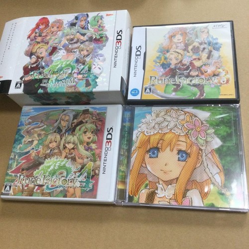 Nintendo 3DS Rune Factory 4 Platinum Collection JP Action Simulation Game 2017 - Picture 1 of 5