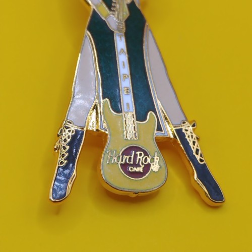 Hard Rock Cafe Taipei Taiwan PIN Badge Guitar Chinese Girl Vintage Fron Japan - Picture 5 of 11