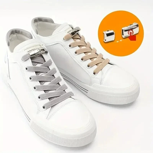 8MM No Tie Shoe Laces Press Lock Elastic Widened Flat Kids Adult Shoelaces AUS - Bild 7 von 8