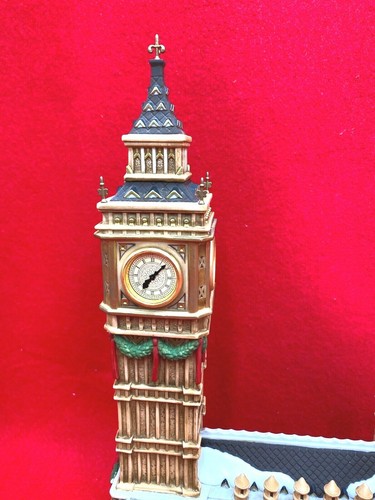 DEPT 56 BIG BEN 58341 SET OF TWO & MEMBERS OF PARLIAMENT 58455 WORKING CLOCK EUC - Bild 3 von 10