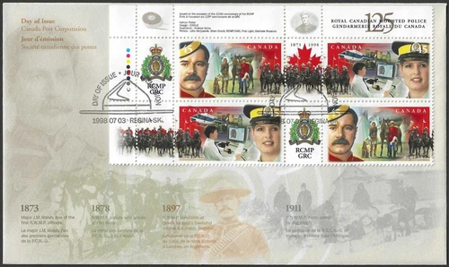 🍁Canada   #1737a ULpb   "R.C.M.P."     Brand New  1998 First Day Cover