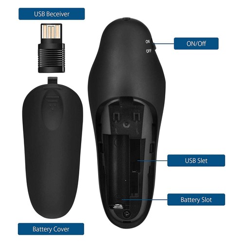 Puntatore e clicker per presentazioni PowerPoint wireless per Regno Unito 2 Y4P8 - Zdjęcie 12 z 12