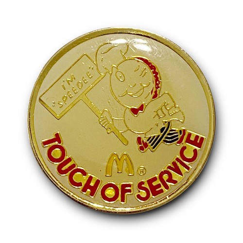 Pin's McDonald’s Je suis Speedee touche de service reproduction vintage métal revers pin - Photo 1/4
