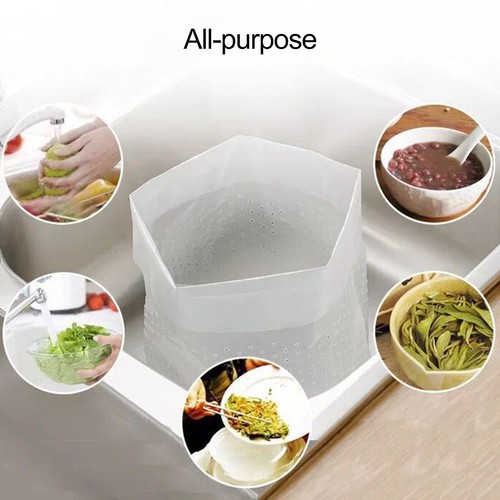 30pcs Sink Drain Pouch Visible Drainage Leftover Meal Waste Residue Bag Plastic - Picture 4 of 10