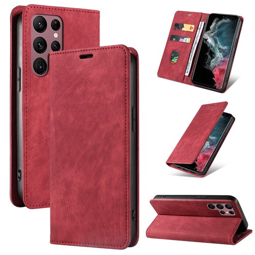 Für Samsung Galaxy S23 Ultra S22 S21 A54 A53 Handy Hülle Leder Magnet Flip Cover - Bild 37 von 109