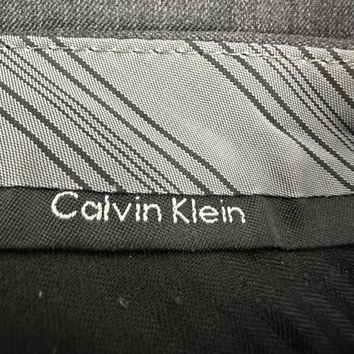 Calvin Klein Mens Wool Dress Pants 38R Gray Dry Clean Only - Picture 4 of 5
