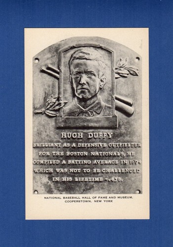 HUGH DUFFY, Braves/Cubs/Phillies+ ~ 1953-55 ARTVUE Type 1 HOF Plakette Postkarte