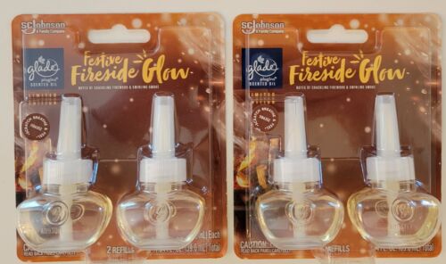 Glade Plug Ins Sparkling Pear Apple Fireside Scented Oil Refills Air Freshener - Picture 3 of 10