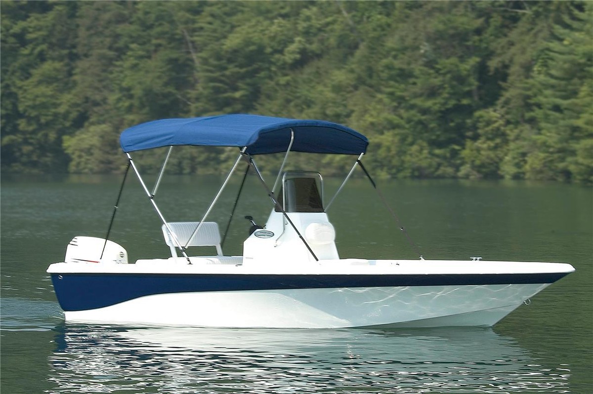 7.6oz BOAT BIMINI TOP 3 BOW COBALT 262 BR W/O SWPF W/O ARCH
