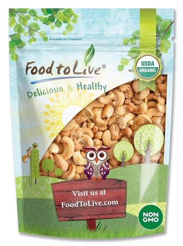 Dry Roasted Whole Cashews – Unsalted, No Oil Added, Kosher, Vegan - Picture 10 of 33