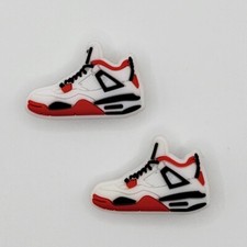 Fashion Sneakers Shoe Charms For Crocs Trainers Sneakers 2 piece