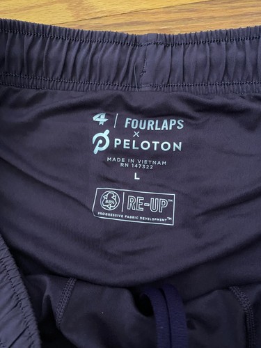 NWT Fourlaps 4 x Peloton Men Bolt Short 7" Brief Lined Quick Dry Purple Large - Picture 5 of 10