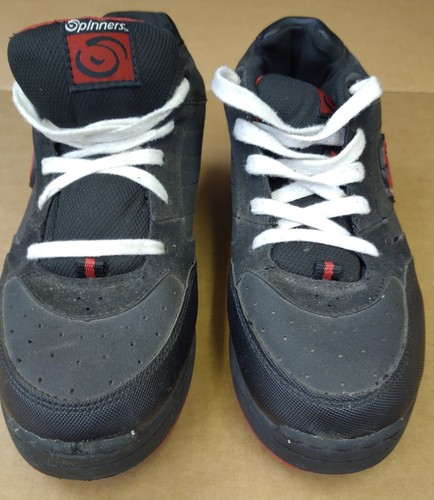Spinners Primo Mens Inline Roller Skate Sneakers Black Faux Leather Low Top Sz 8