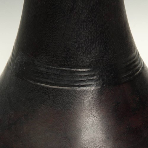 VINTAGE CARVED WOOD AND METAL MILK VESSEL HIMA / NYANKOLE PEOPLE CENTRAL AFRICA - Picture 7 of 7