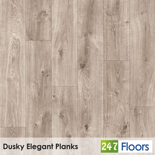 Wood Plank Effect Vinyl Flooring Feltback Lino Roll 2mm Thick Kitchen Bathroom - Picture 4 of 9