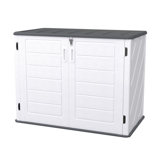 700L Mülltonnenbox Aufbewahrungsbox Außenlagerkasten Lagerbox Garten & Terrasse - Bild 12 von 13