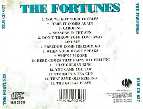 (CD) The Fortunes - You've Got Your Troubles, Here It Comes Again, Caroline,u.a. - Bild 2 von 2