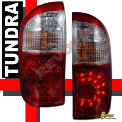 Tail Light Compatible with Toyota Tundra 04-06 Assembly Clear/Red Lens W/Standard Bed Double Cab Left Side Tail Light Compatible with Toyota Tundra 04-06 Assembly Clear/Red Lens W/Standard Bed Double Cab Left Side