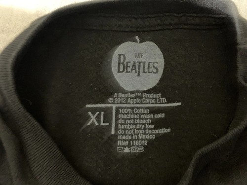 The Beatles Vinyl Long Play 33 1/3 Record Release 2012 Promo T Shirt Black XL - Picture 4 of 4