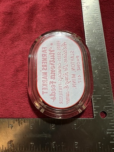 Vintage Glass Ashtray, Nutrena Feeds in Slayton, MN.  Adrian DeBough, Phone 417! - Imagen 5 de 8