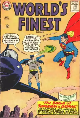 World's Finest Comics #153 FN; DC | Batman Slaps Robin Meme Issue 1965 - we comb