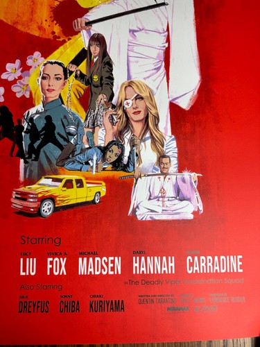 Póster de película limitado raro Paul Mann - Kill Bill Vol 1 impresión artística BNG | Mondo - Imagen 4 de 6