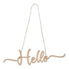 Hello Sign Welcome Sign Wooden Hanging Plaque Decoration Wedding Welcome Sign