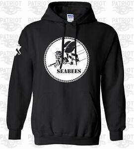 New-USN-Navy-Seabees-Hoodie-Military-T-Shirt-Forces-Combat-We-Build-We-Fight-US