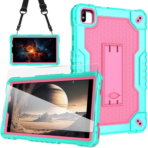 Funda para FOXX P8 8 pulgadas híbrida a prueba de golpes estuche incorporado soporte correa para el hombro - Imagen 95 de 154
