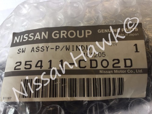 NUEVO INTERRUPTOR OEM NISSAN PASSENGER WINDOW PARA 2003-2006 350Z Y 2005-2006 G35 CPE - Imagen 3 de 3