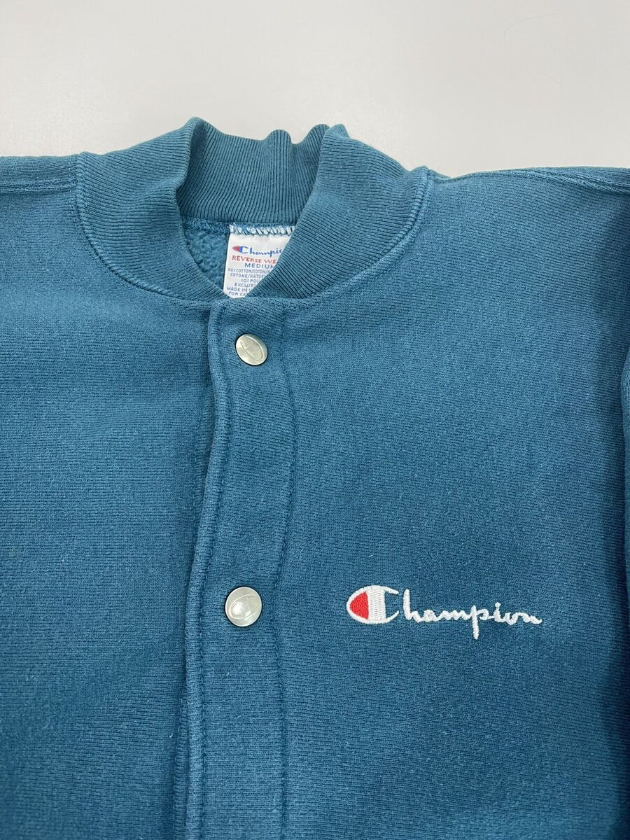 Vintage 90s Champion Reverse Weave Snap Front Cardigan Warm Vintage 90s Champion Reverse Weave Snap Front Cardigan Warm
