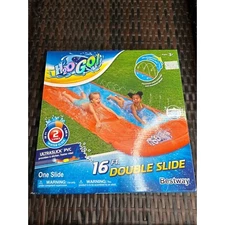 NEW H2OGO 16Ft Double 2 lane Water Slip N Slide Kids Pool Outdoor Summer fun