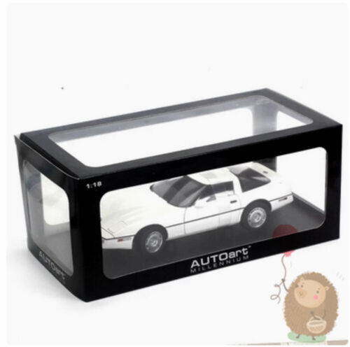 AUTOart 1/18 Corvette 1986 Aleación Diecast Modelo Coche Adornos Regalos Negro/Blanco - Imagen 2 de 9