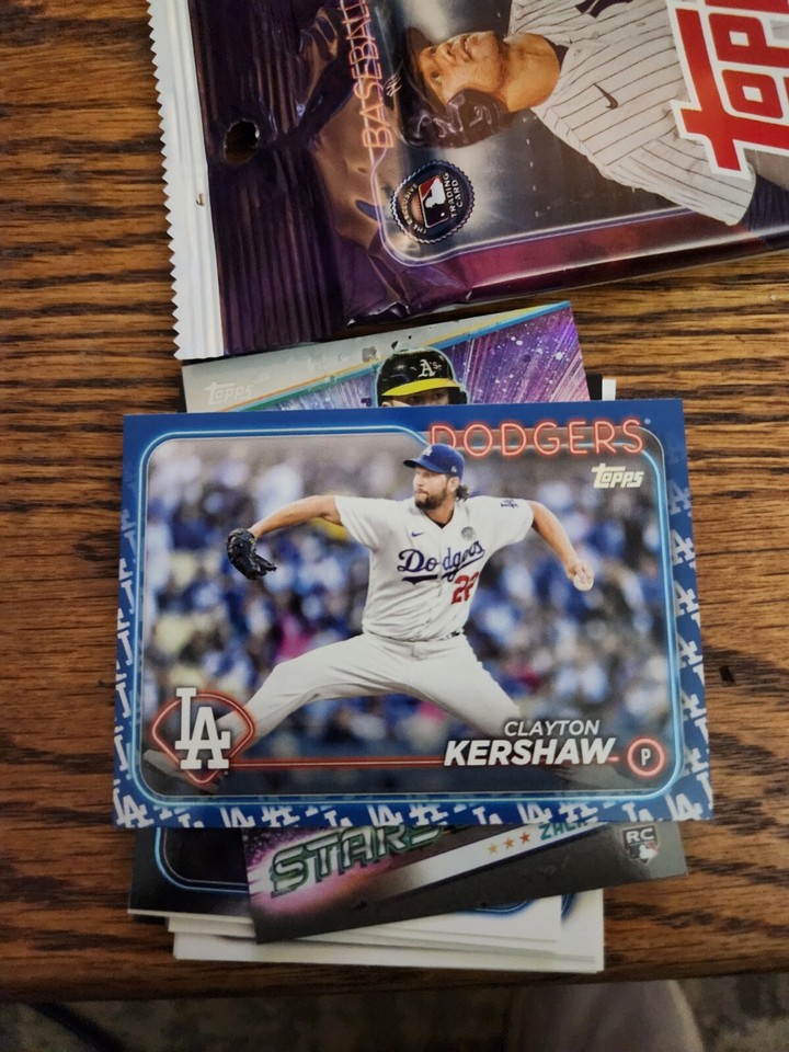 2024 topps series 2 clayton kershaw 351 Team boarder Variation eBay